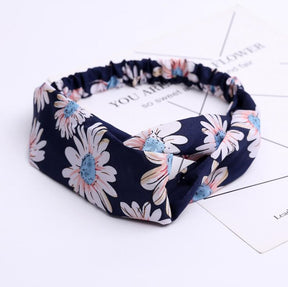 Fashion Women Girls Summer Bohemian Hair Bands Print Headbands Vintage Cross Turban Bandage Bandanas HairBands Hair Accessories - Get Me Products