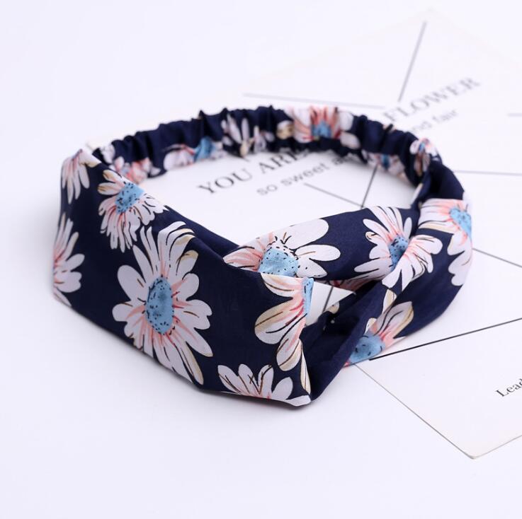 Fashion Women Girls Summer Bohemian Hair Bands Print Headbands Vintage Cross Turban Bandage Bandanas HairBands Hair Accessories - Get Me Products