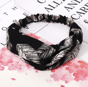 Fashion Women Girls Summer Bohemian Hair Bands Print Headbands Vintage Cross Turban Bandage Bandanas HairBands Hair Accessories - Get Me Products