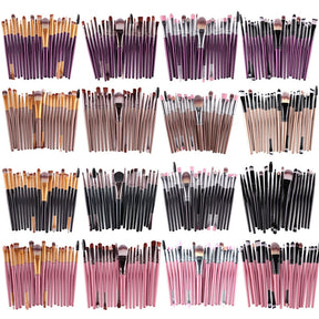 MAANGE 20pcs Makeup Brushes Sets Eye Cosmetic Powder Foundation Blending Eyeliner Eyelash Eyebrow makeup Soft Hair Beauty tool - Get Me Products