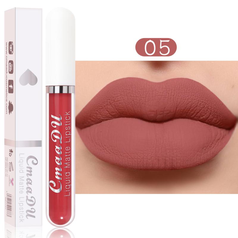 CmaaDu 18 Colors Long Lasting Lip Gloss Matte Velvet Liquid Lipstick Waterproof Moisturizing Lip Makeup Cosmetic TSLM1 Get Me Products