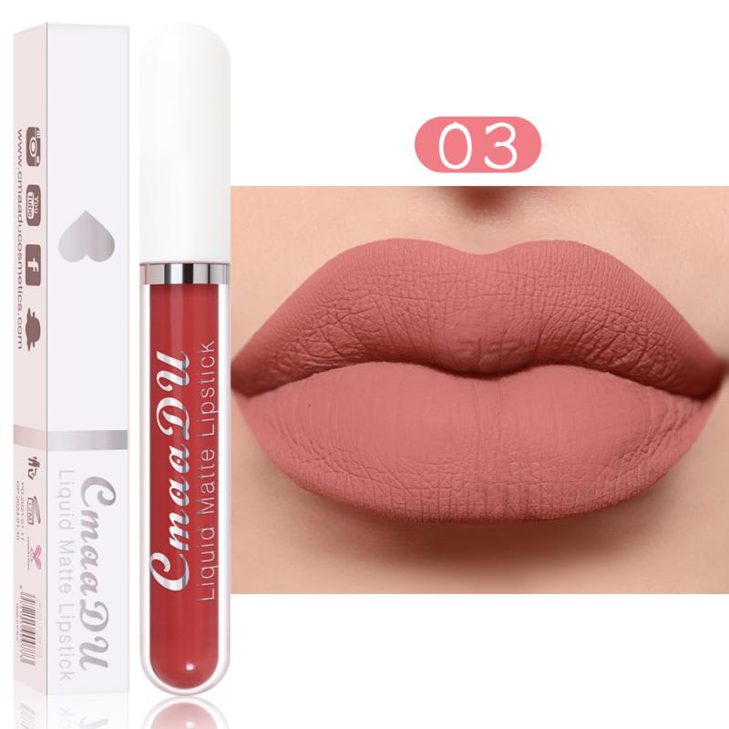 CmaaDu 18 Colors Long Lasting Lip Gloss Matte Velvet Liquid Lipstick Waterproof Moisturizing Lip Makeup Cosmetic TSLM1 - Get Me Products