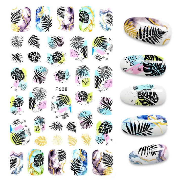 The New 3D Nail Sticker Cool English Letter stickers for nail  Foil Love Heart Design Nails Accessories Fashion Manicure Sticker Get Me Products