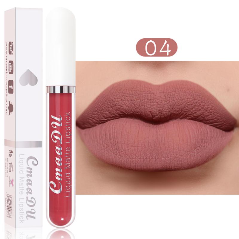 CmaaDu 18 Colors Long Lasting Lip Gloss Matte Velvet Liquid Lipstick Waterproof Moisturizing Lip Makeup Cosmetic TSLM1 - Get Me Products