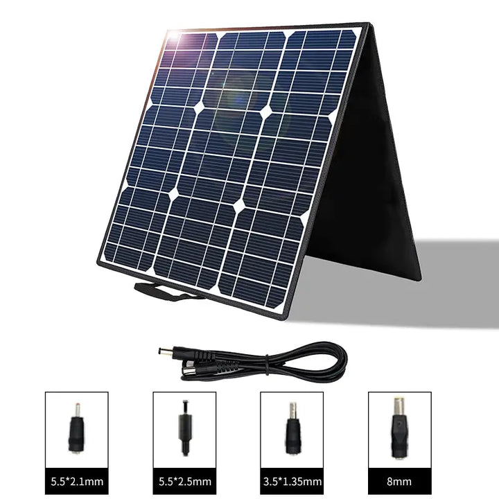 High Quality Foldable 100W 5V 18V Portable Solar Panel Kit for Outdoor Camping - Get Me Products