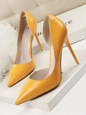 High heel stiletto d'orsay pumps fashion daily wear dress shoes pointed toes pumps heel shoes - Get Me Products