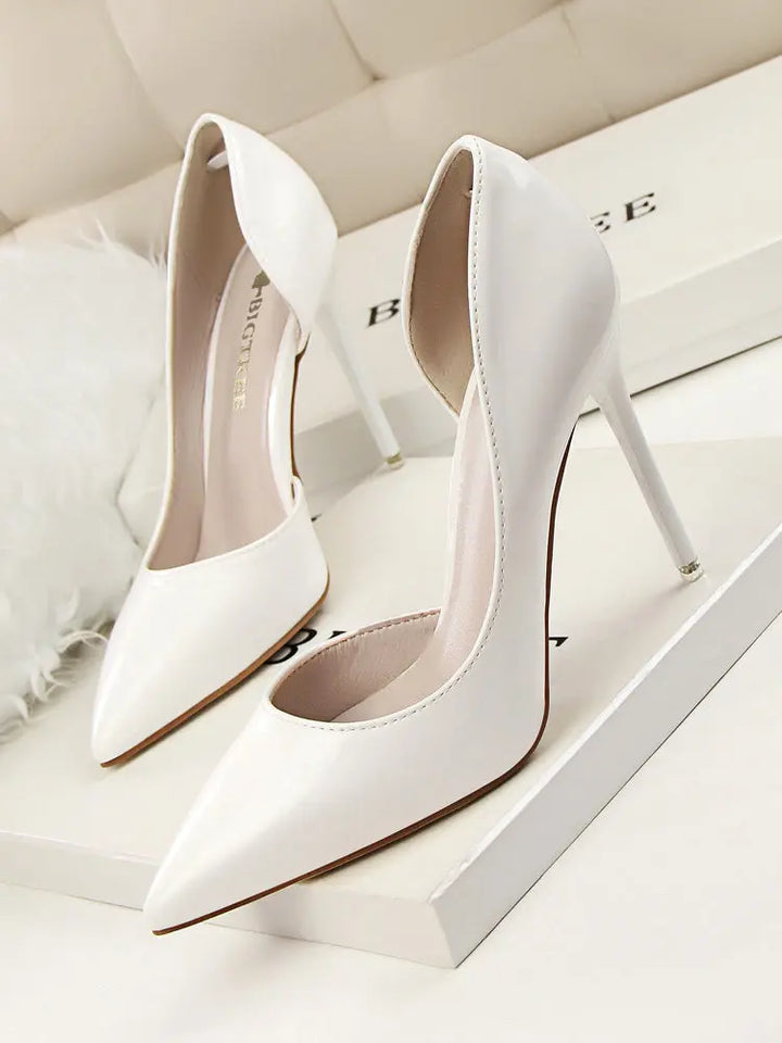 High heel stiletto d'orsay pumps fashion daily wear dress shoes pointed toes pumps heel shoes - Get Me Products