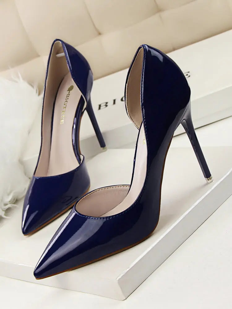 High heel stiletto d'orsay pumps fashion daily wear dress shoes pointed toes pumps heel shoes - Get Me Products