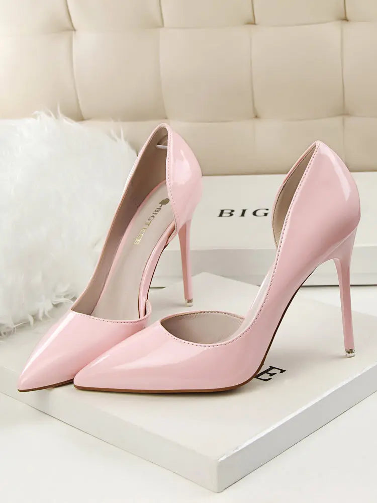 High heel stiletto d'orsay pumps fashion daily wear dress shoes pointed toes pumps heel shoes - Get Me Products