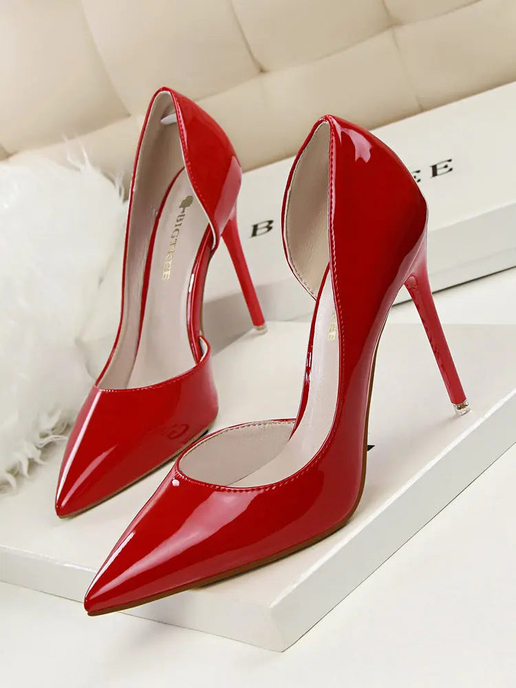 High heel stiletto d'orsay pumps fashion daily wear dress shoes pointed toes pumps heel shoes - Get Me Products