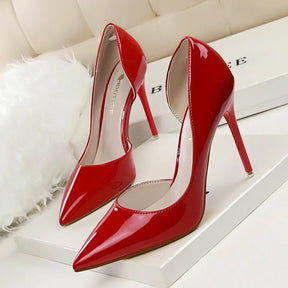 High heel stiletto d'orsay pumps fashion daily wear dress shoes pointed toes pumps heel shoes - Get Me Products