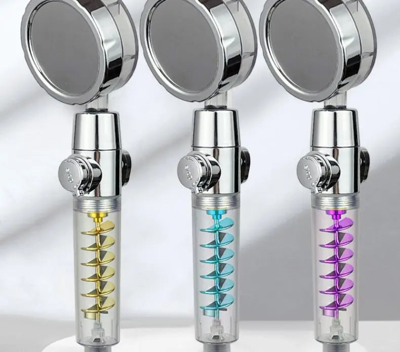 Internet Celebrity Small Waist Supercharged Shower Head Twin-turbo Pressurized Propeller Multifunctional Fan Shower Shower Head - Get Me Products