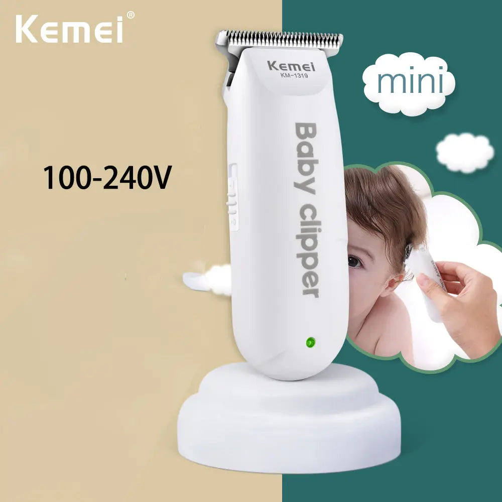 KEMEI 1319 Electric USB Baby Hair Trimmer Mini Portable Hair Clipper Kid Hair Cutting Rechargeable Quiet Infant household Shaver - Get Me Products