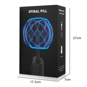 LED Light Balls Toy Luminous Rotating Floating Toy Spiral Pill Electric Toy Adjustable Spiral Pill Generator - Get Me Products