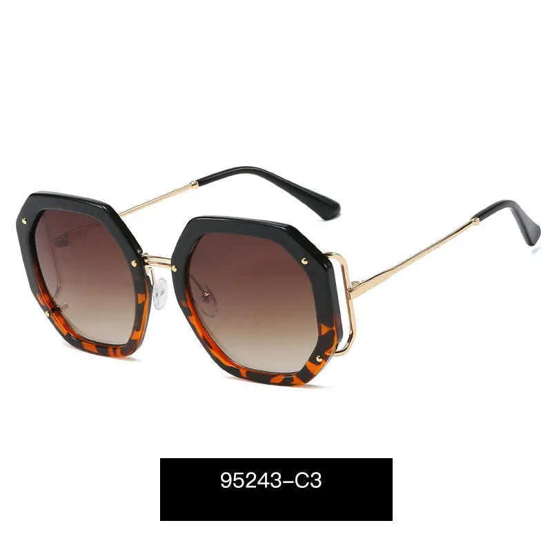 Brand Designer Oversized Sunglasses Women 2023 Fashion Shades UV400 Big Glasses Oculos CE UV400 PC Gradient Resin - Get Me Products
