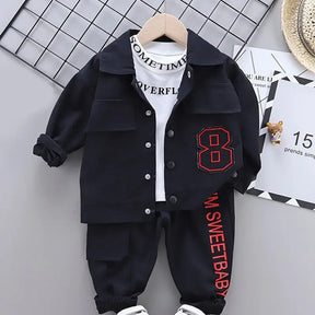 Menoea Baby Boy Clothing set Autumn fashion Cotton Hooded Tops Pants - Get Me Products