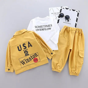 Menoea Baby Boy Clothing set Autumn fashion Cotton Hooded Tops Pants - Get Me Products