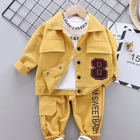 Menoea Baby Boy Clothing set Autumn fashion Cotton Hooded Tops Pants - Get Me Products