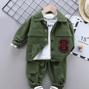 Menoea Baby Boy Clothing set Autumn fashion Cotton Hooded Tops Pants - Get Me Products