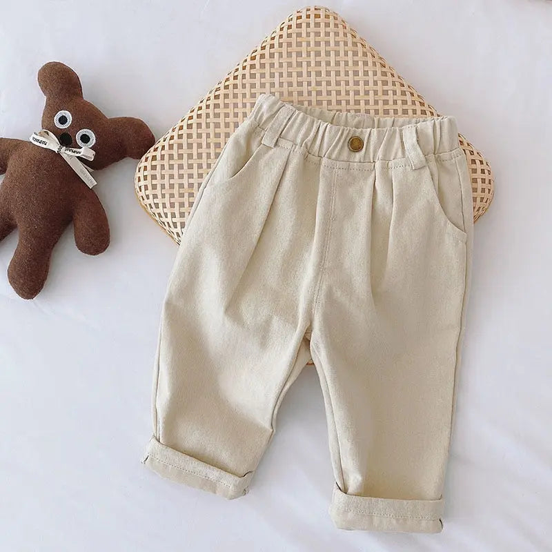 Milancel 2022 Spring New Baby Pants Solid Boys Pants Fashion Kids - Get Me Products