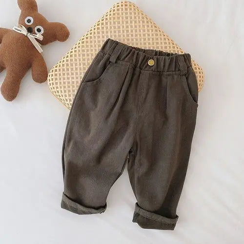 Milancel 2022 Spring New Baby Pants Solid Boys Pants Fashion Kids - Get Me Products