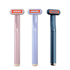 New Upgraded 360 Degrees Rotary Eye Massage Therapeutic Warmth Face Massage Red LED Light 5-in-1 Skincare Tool Wand - Get Me Products