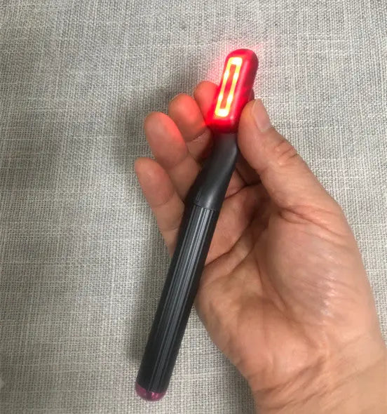 New Upgraded 360 Degrees Rotary Eye Massage Therapeutic Warmth Face Massage Red LED Light 5-in-1 Skincare Tool Wand - Get Me Products