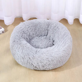 Pet Cats and Dogs Luxury Donut Bed Warm Soothing Joints Deepen Sleeping fluffy dog bed - Get Me Products