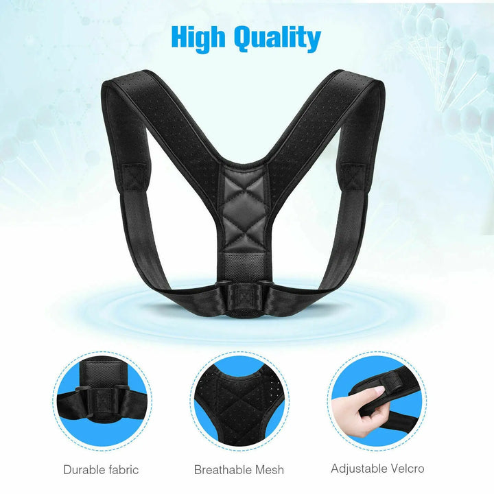 Posture Corrector Men Women Upper Back Pain Brace Clavicle Support Straightener - Get Me Products