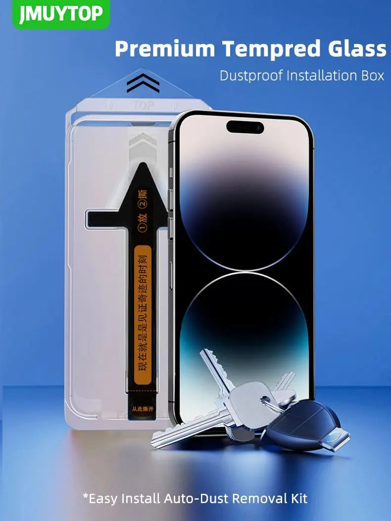 Premium Screen Protector For Iphone 14 13 Pro Max Tempered Glass Edge - Get Me Products