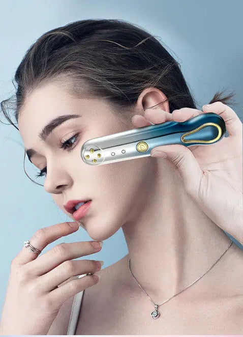 RF Radio Frequency Eye Massager Anti-Ageing Wrinkle Massager Portable Electric Device Dark Circle Facials Vibration Massage Pen - Get Me Products