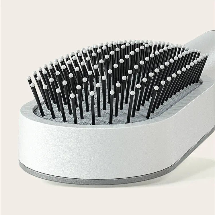 Self Cleaning Hair Brush For Women One-key Cleaning Hair Loss Airbag Massage Scalp Comb Anti-Static Hairbrush - Get Me Products