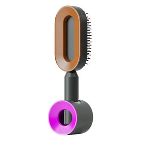 Self Cleaning Hair Brush For Women One-key Cleaning Hair Loss Airbag Massage Scalp Comb Anti-Static Hairbrush - Get Me Products