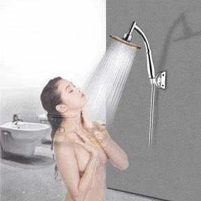 Shower Head 6inch Pressurized Hand-held Overhead Universal Shower Head Shower Set - Get Me Products