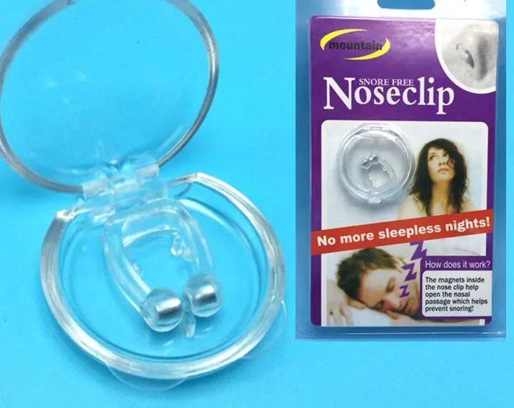 Silicone Magnetic Anti Snore Stop Snoring Nose Clip Sleep Tray Sleeping Aid Apnea Guard Night Device - Get Me Products