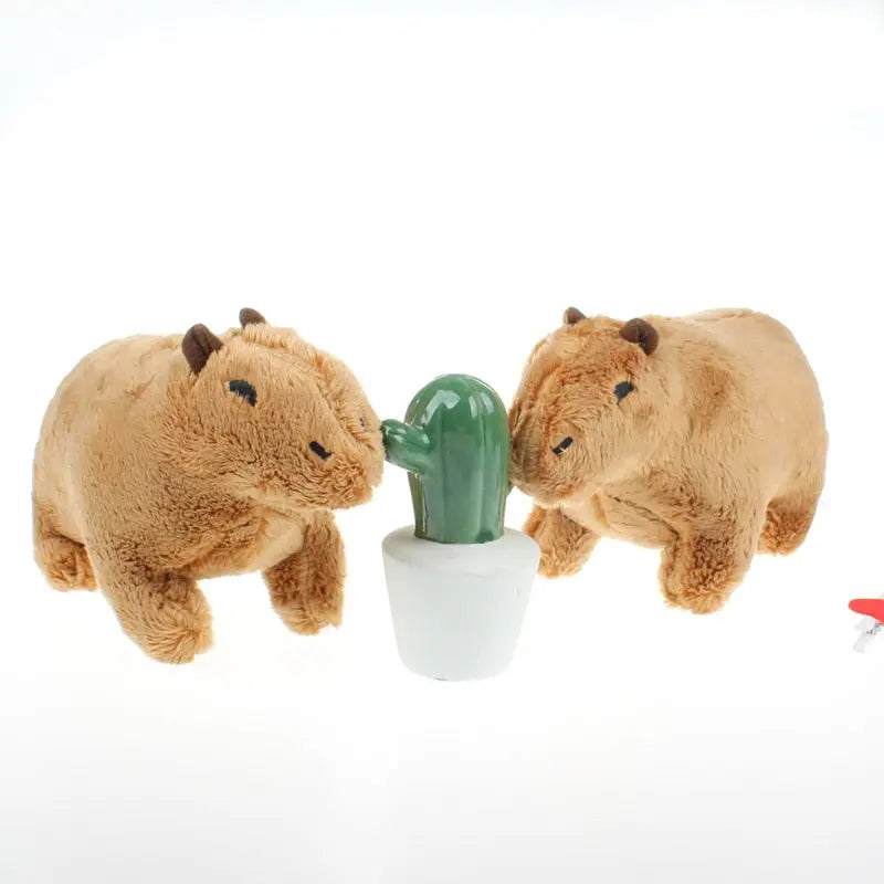 Simulation Capybara Stuffed Animals Plush Toy Soft Dolls Real Life Capybara Dolls Kids Toys Peluche Juguetes Christmas Gift 18cm - Get Me Products