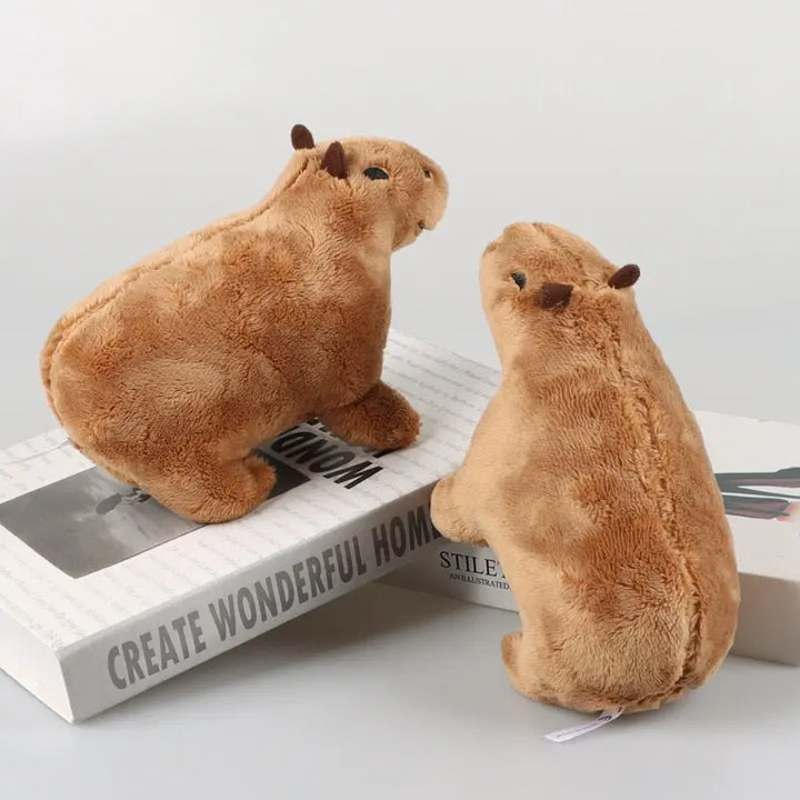 Simulation Capybara Stuffed Animals Plush Toy Soft Dolls Real Life Capybara Dolls Kids Toys Peluche Juguetes Christmas Gift 18cm - Get Me Products