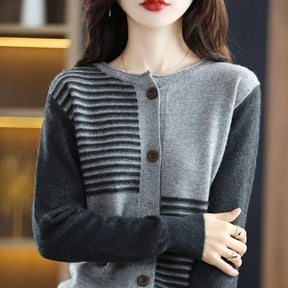 Slim Round Neck Sweater Loose Top - Get Me Products