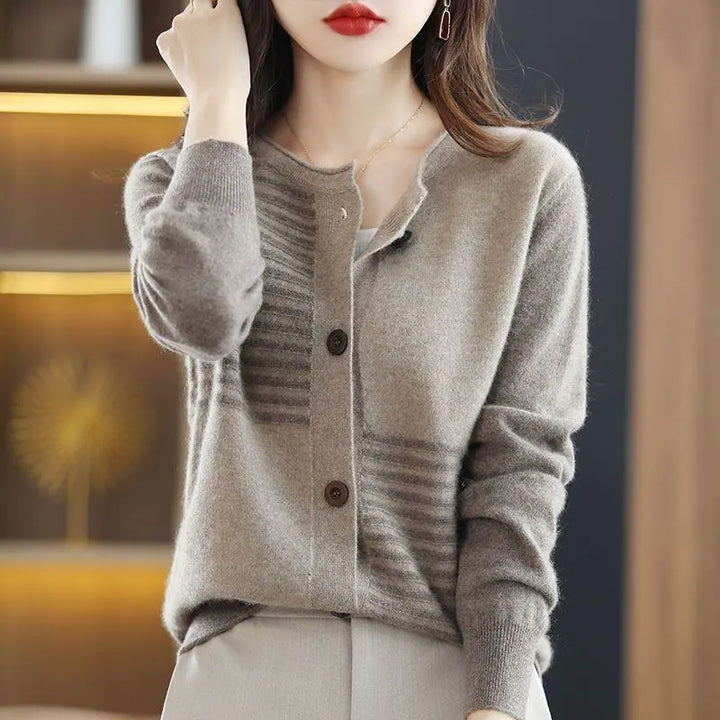 Slim Round Neck Sweater Loose Top - Get Me Products