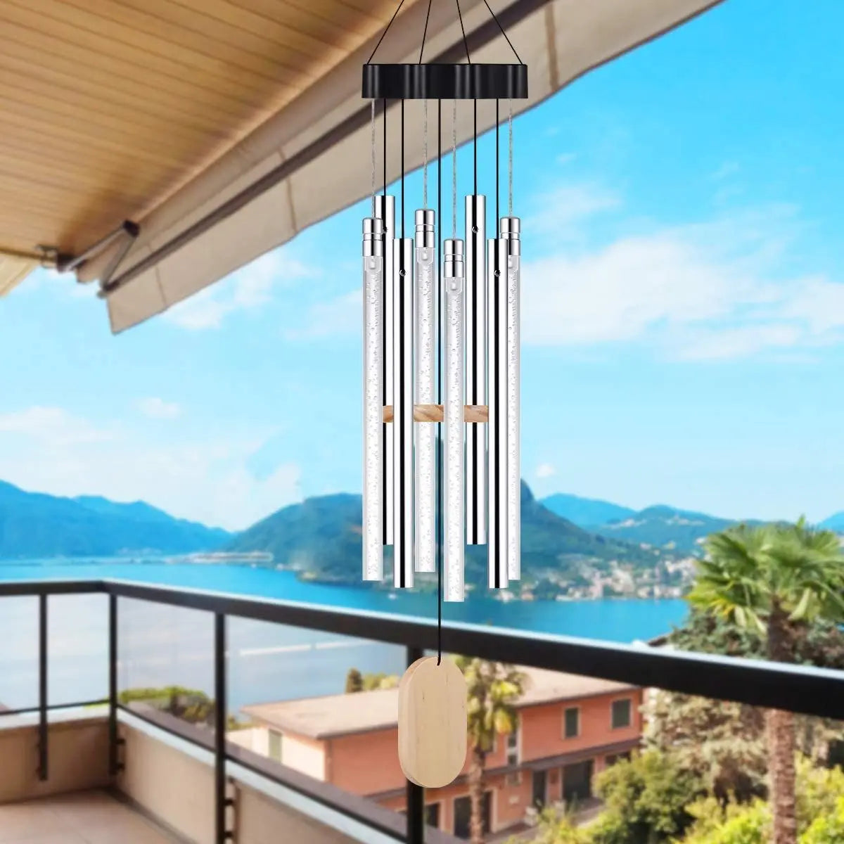 Solar wind chimes outdoor patio lamp - Get Me Products