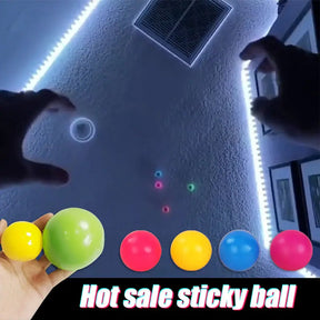 Stick Wall Ball Stress Relief Toys Sticky Squash Ball - Get Me Products