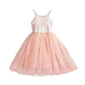 Summer Cute Girls Sequined Princess Dress Kids Sleeveless Tulle - Get Me Products