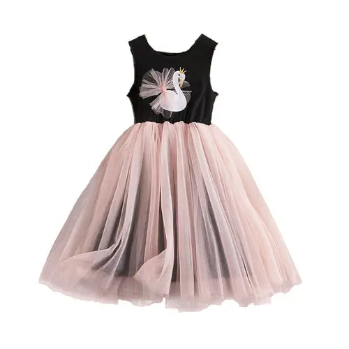 Summer Cute Girls Sequined Princess Dress Kids Sleeveless Tulle - Get Me Products