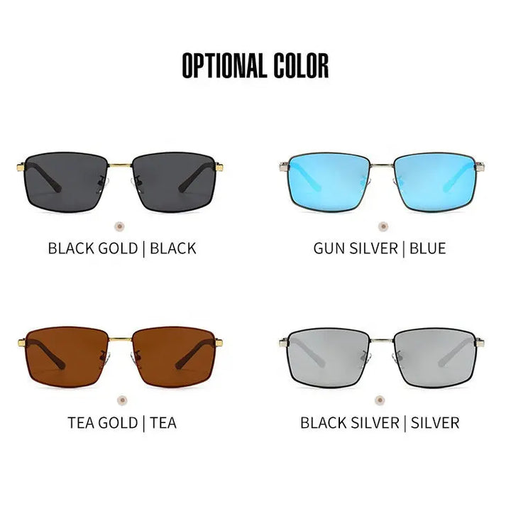 Sunbest Eyewear 2927 High Quality Vintage Classic Rectangle Metal Frame Polarized Men Driving Sunglasses - Get Me Products