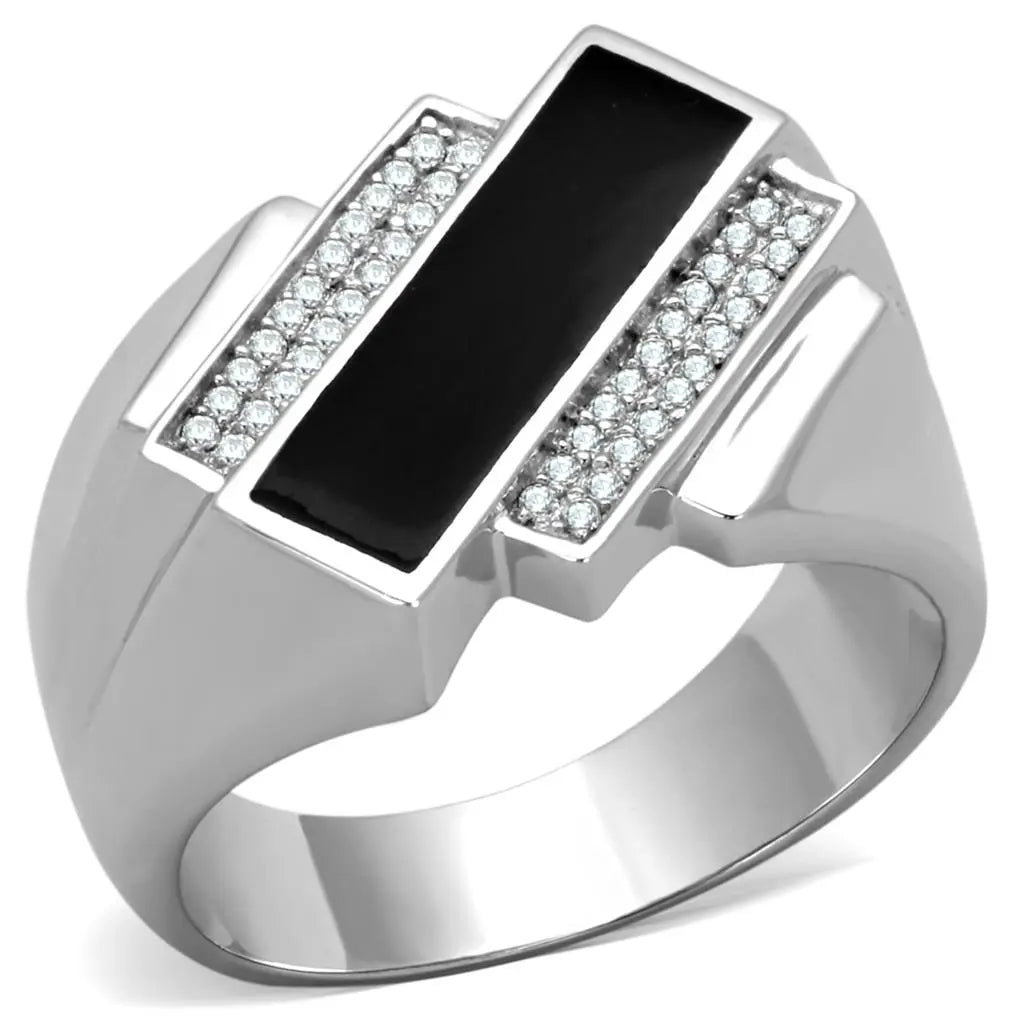 TS218 Rhodium 925 Sterling Silver Ring with AAA - Get Me Products