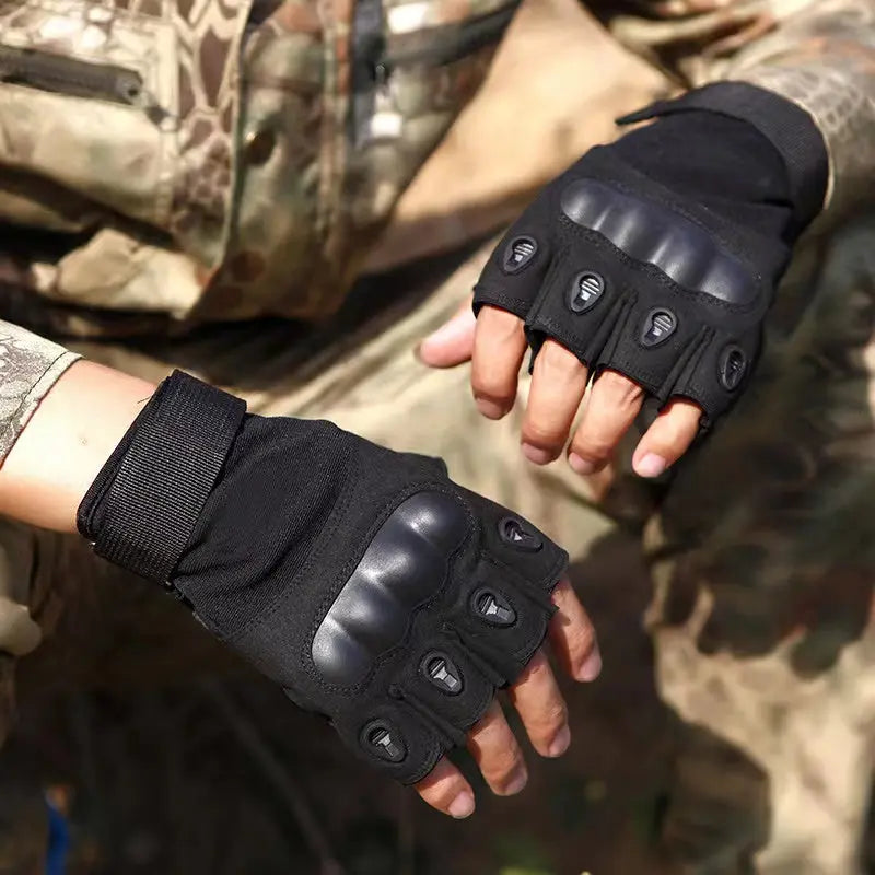 Tactical glove  Half Finger full finger anti cutting joint protection security outdoor fan special forces training and - Get Me Products