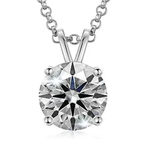 USA Stock Women Jewelry Classic 18K Gold Plated 925 Sterling Silver VVS Moissanite Diamond Pendant Necklace - Get Me Products