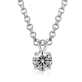 USA Stock Women Jewelry Classic 18K Gold Plated 925 Sterling Silver VVS Moissanite Diamond Pendant Necklace - Get Me Products