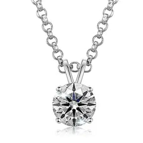 USA Stock Women Jewelry Classic 18K Gold Plated 925 Sterling Silver VVS Moissanite Diamond Pendant Necklace - Get Me Products