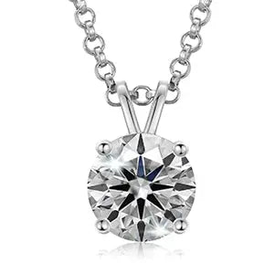 USA Stock Women Jewelry Classic 18K Gold Plated 925 Sterling Silver VVS Moissanite Diamond Pendant Necklace - Get Me Products